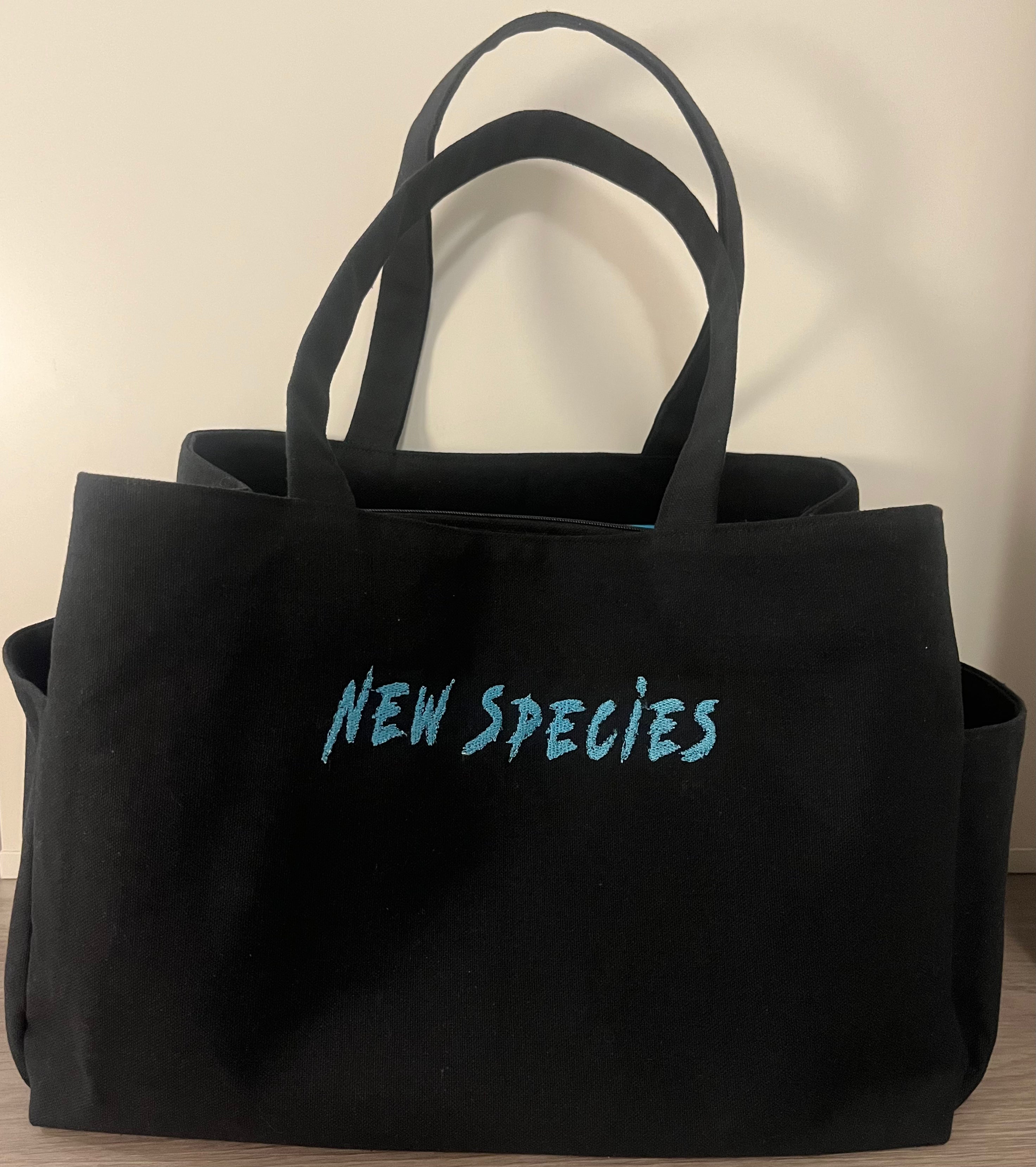 New Species  – Personalized New Species Canvas Tote –  Small $65.00, Large $100.00