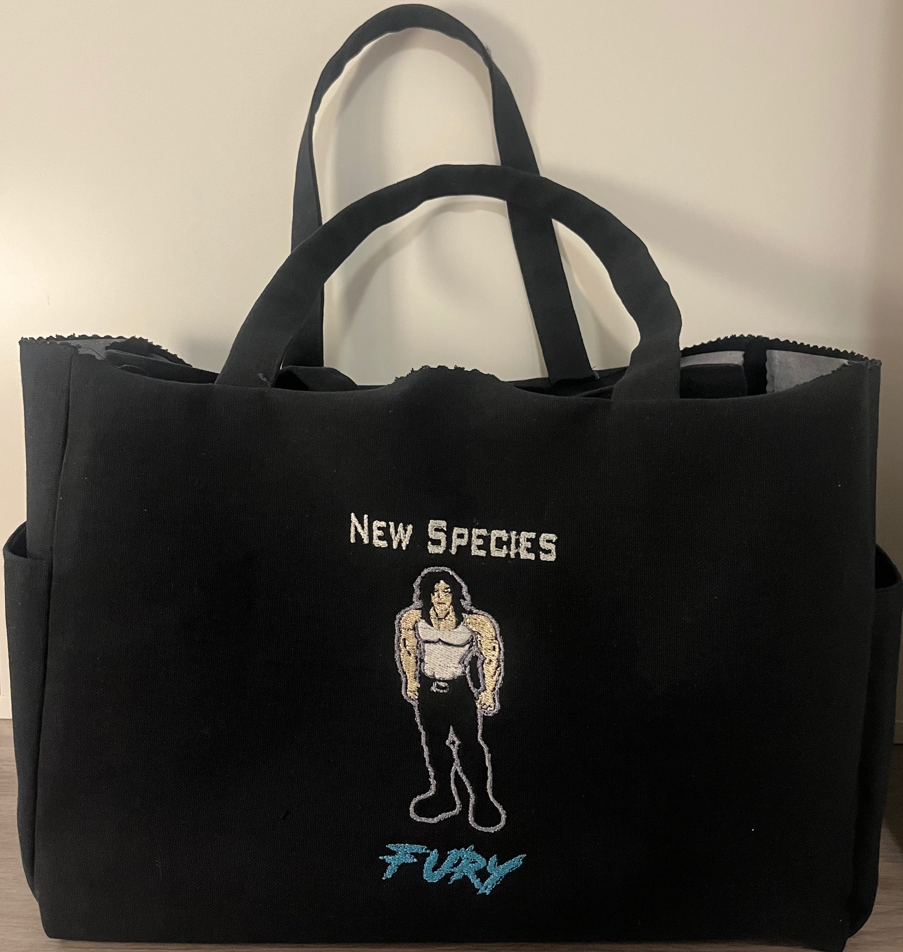 Fury – Personalized New Species Canvas Tote – Small $65.00, Large $100.00